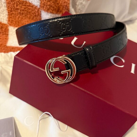 Gucci Belt with Interlocking G buckle - NEW Condtion - Picture 1 of 16